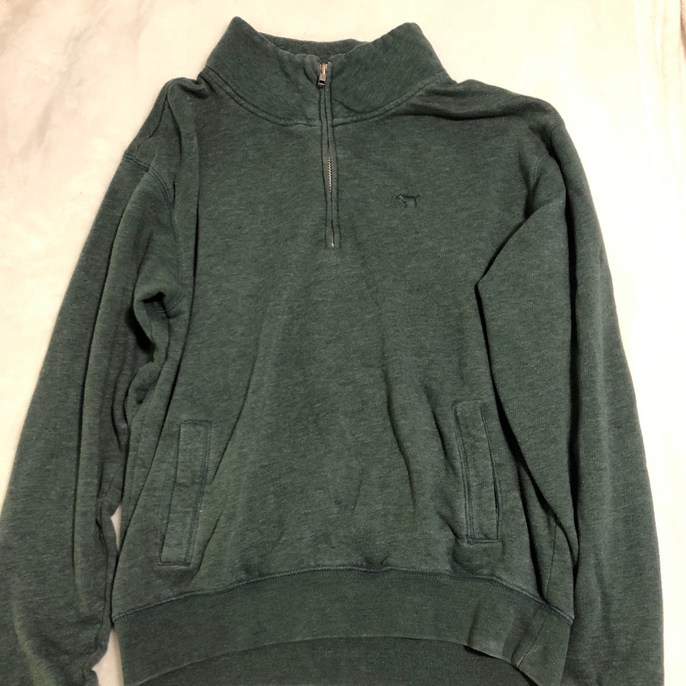 Green Quarter Zip (VS PINK)